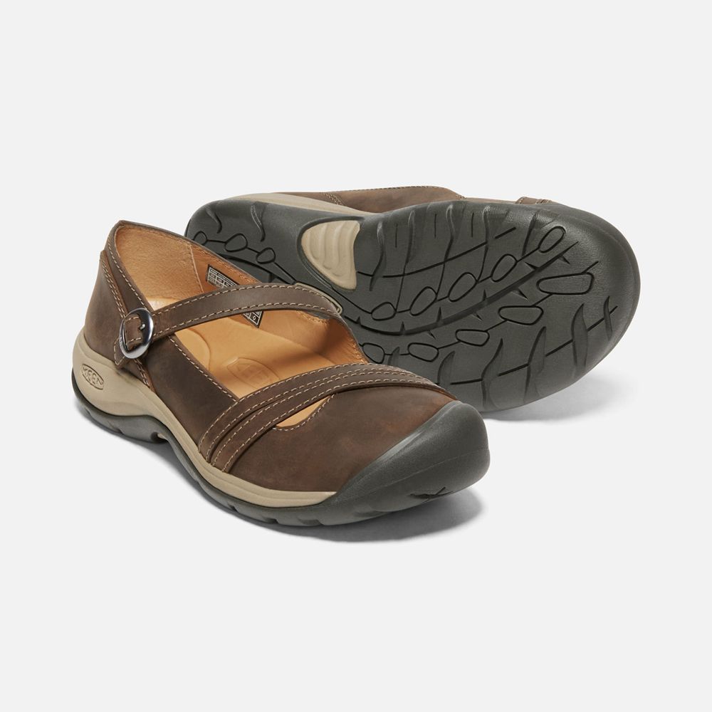 Slip-On Keen Femme Marron | Presidio Ii Cross Strap | ODKQL-1684